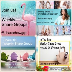 Weekly Share Group Info see individual listings for more information.